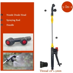 Versatile Retractable Electric Sprayer with Nozzle and Handle (3in1 Set Z)