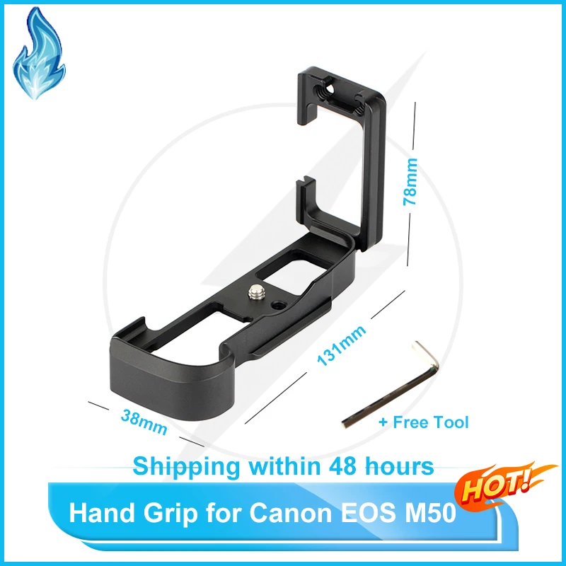 QuickReleaseLPlateBracketHolderVerticalMountHandGripforCanon