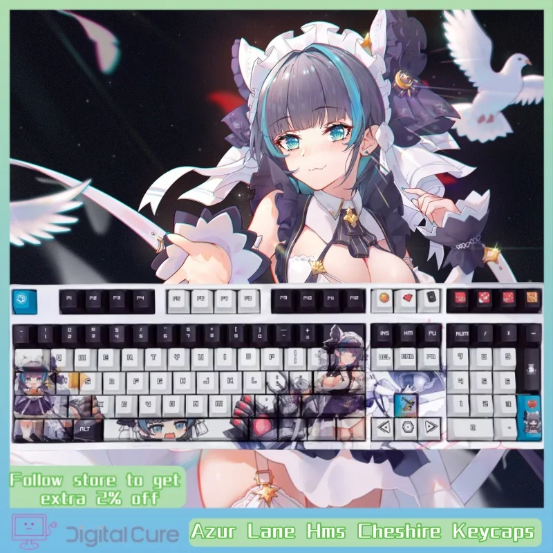 Azur lane Hmsチェシャがテーマになったキーキャップ,PBT昇華型
