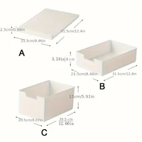 1pc Kitchen Drawer Divider, Cabinet Drawer Type Storage Rack, Pull-out Underwear Storage Box, Organizer, For Bathroom, Bedroom 2