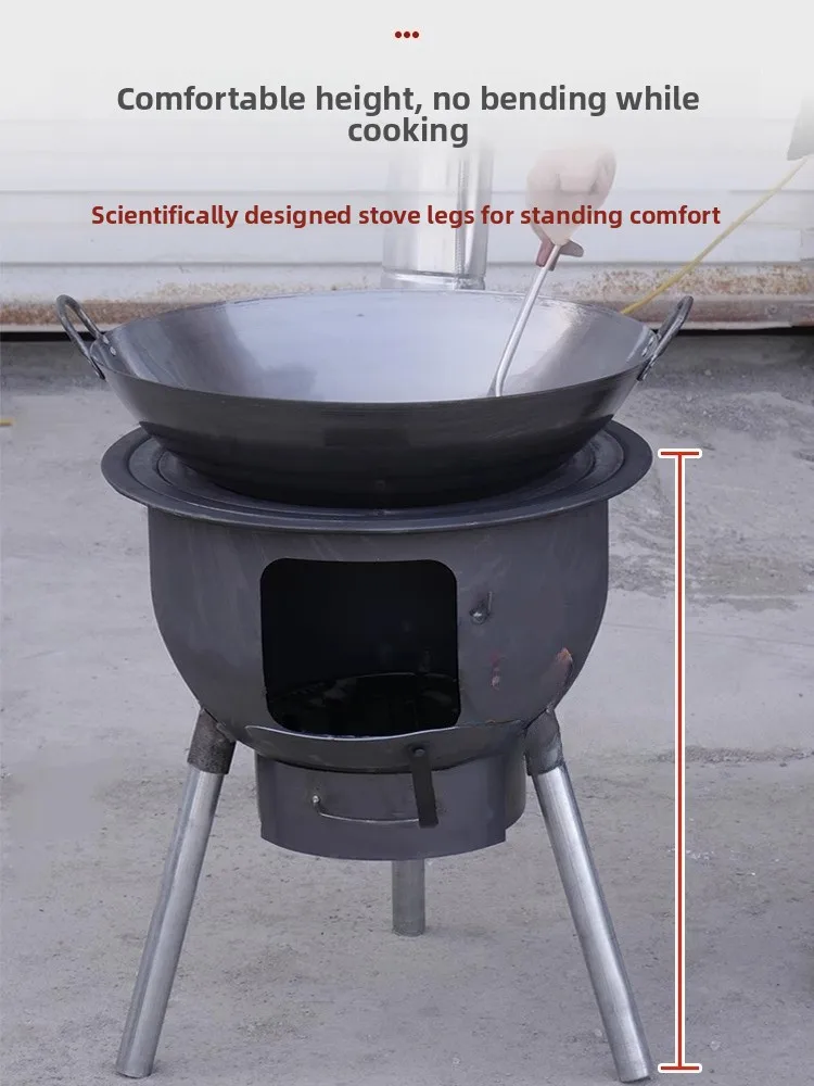 New Sle Rural Home Wood Burning Stove Portable Outdoor Large Pot Stove el Stove Equipment und Pot Stove
