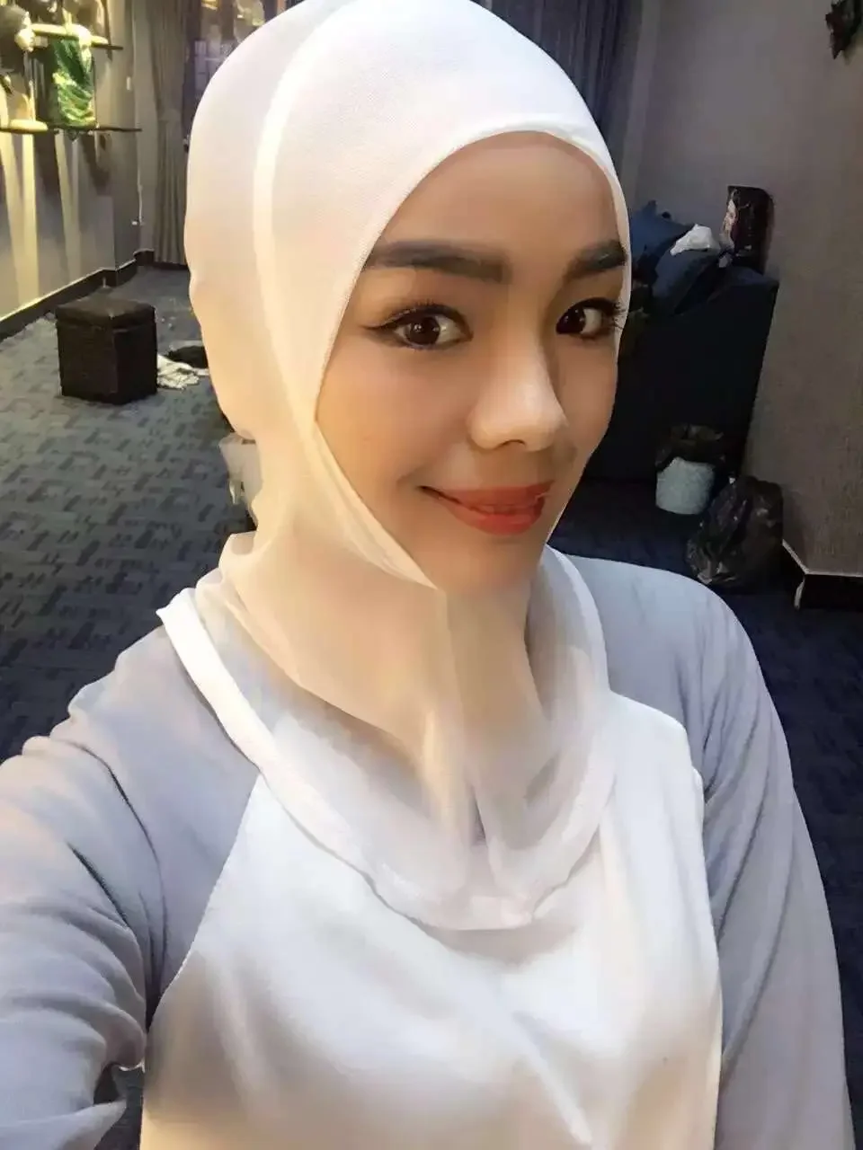 무슬림 닌자 언더스카프 여름용 슈퍼 거즈 하웨이 라운드 크로스오버 여성용 부드러운 통기성 이슬람 모자