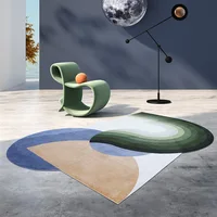 Modern High End Irregular Rug Teenager Bedroom Decoration Carpet Simple Fluffy Soft Carpets for Living Room Lounge Plush Mat 2