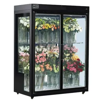Exquisitely And Decorative Pattern Flower Display Fresh-keeping Refrigerated Cabinet