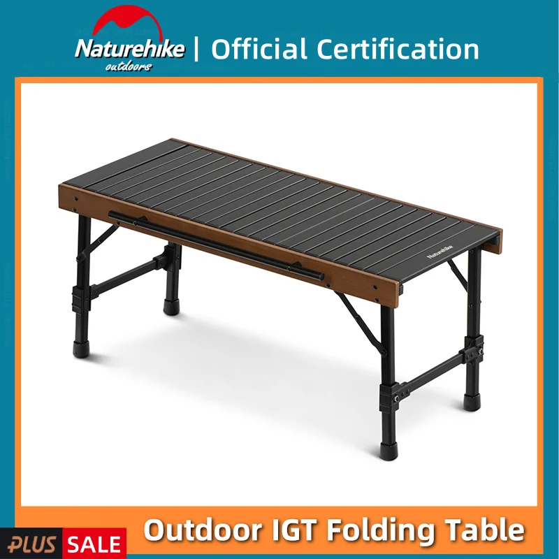 

Naturehike IGT Beech Folding Combination Table Outdoor Portable Camping Barbecue Aluminum Alloy Dining Table Load-Bearing 30kg