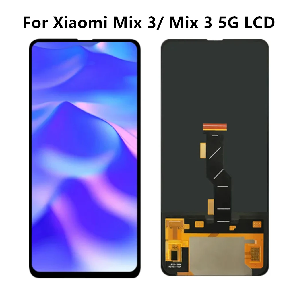 

ЖК-дисплей 6,39 дюймов Super AMOLED для Xiaomi Mix 3, сенсорный экран с дигитайзером, запасные части для Xiaomi MI Mix 3, экран дисплея