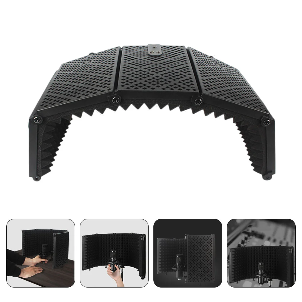 

1 Set Five-Door Microphone Soundproof Cover Durable Mic Soundproof Screen