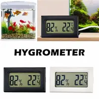 Mini Digital Embedded Temperature Humidity Meter LCD Indoor Convenient Temperature Sensor Left And Right Screens 50~110 Degree 1