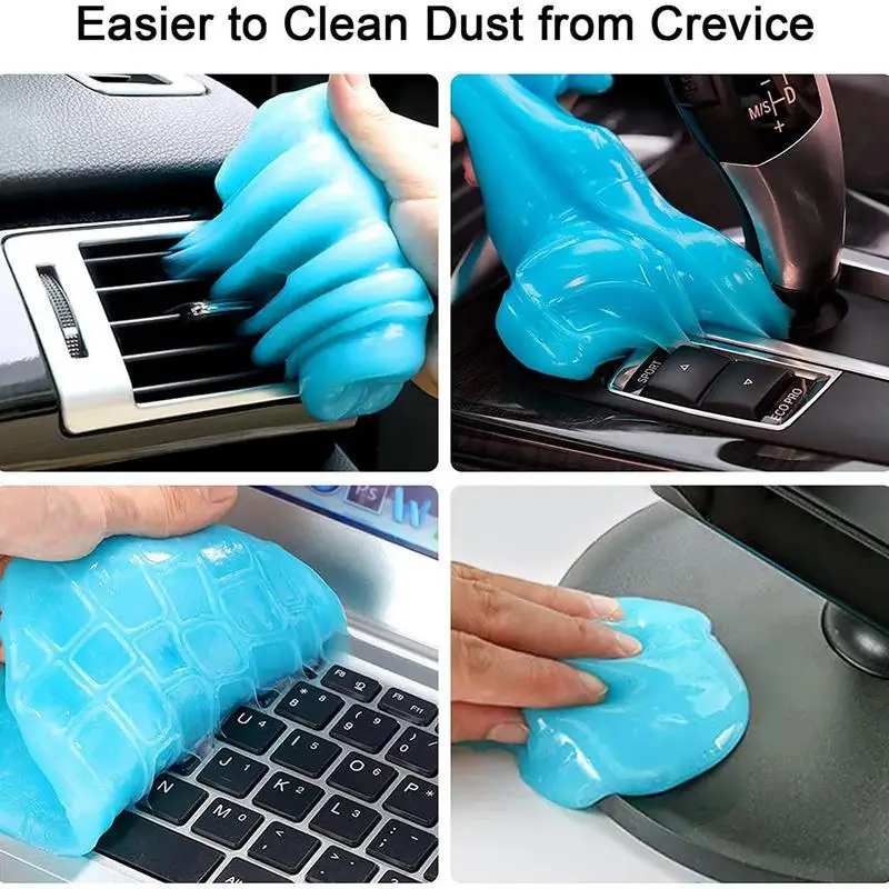 

Car Interior Cleaning Mud -in-1 Car Gel Putty With Car Coaster Gel Slime Machine Auto Vent Magic Dust Remover Glue Super Clean