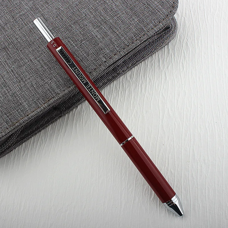 4 In 1 Multicolor Pen, Metal Cased Multifunction Pen, 0.5mm Mechanical Pencil, Red /Blue / Black Ball Pen