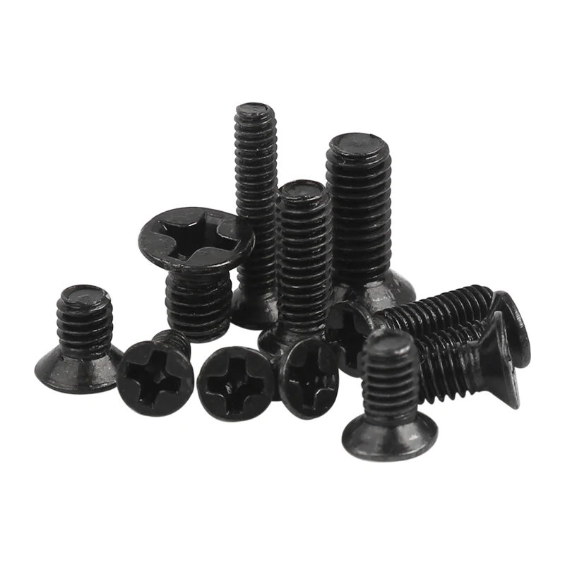 Electpick 240pcs M2 M2.5 M3 KM 플랫 헤드 필립 나사 노트북 노트북 수리 나사 컴퓨터 작은 나사 세트