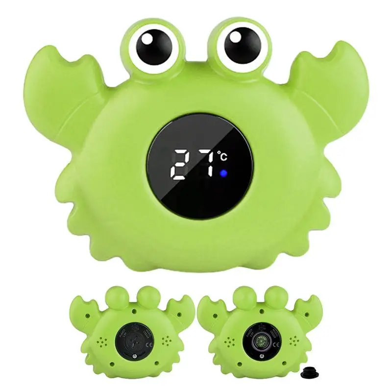 

Bath Temperature Gauge Cute Crab Bath Shower Temperature Gauge For Baby Safety Pregnancy Bathtub Temperature Gauge With Lcd