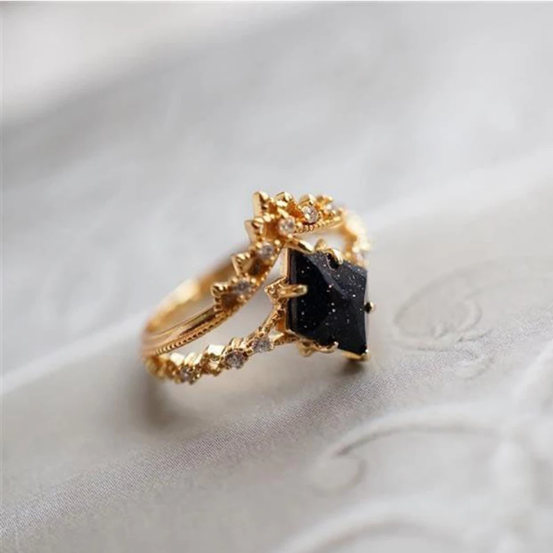 Adjustable Starry Night Ring Set