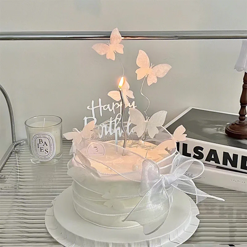 

10 шт. штамповка Золотая розовая бабочка торт Топпер принцесса девушка свадьба С Днем Рождения вечерние Декор десерт Бабочка украшение торта