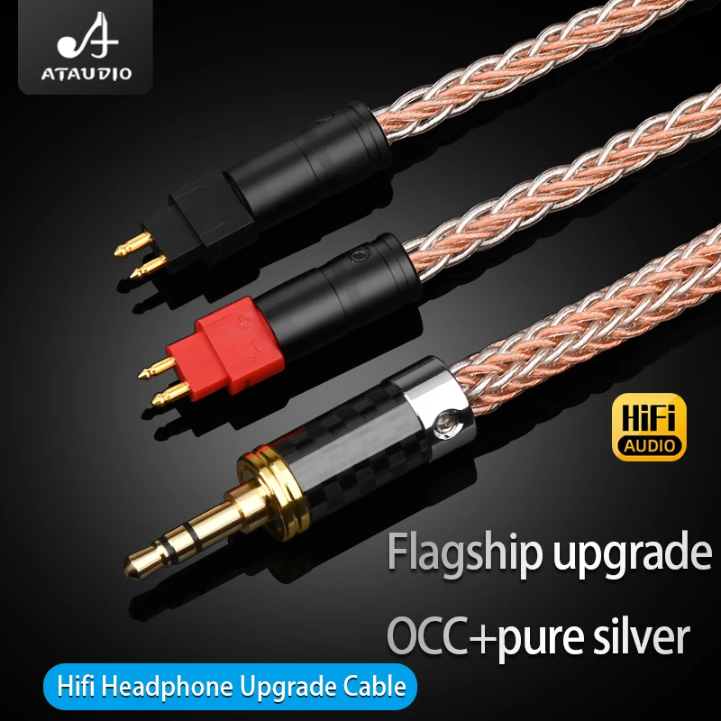 Фото Hi-Fi HD600 обновленный кабель для наушников OCC серебристый смешанный 4,4 XLR сбалансированный 16 Core OCC наушники для Sennheiser HD580 HD650 HDxxx №3
