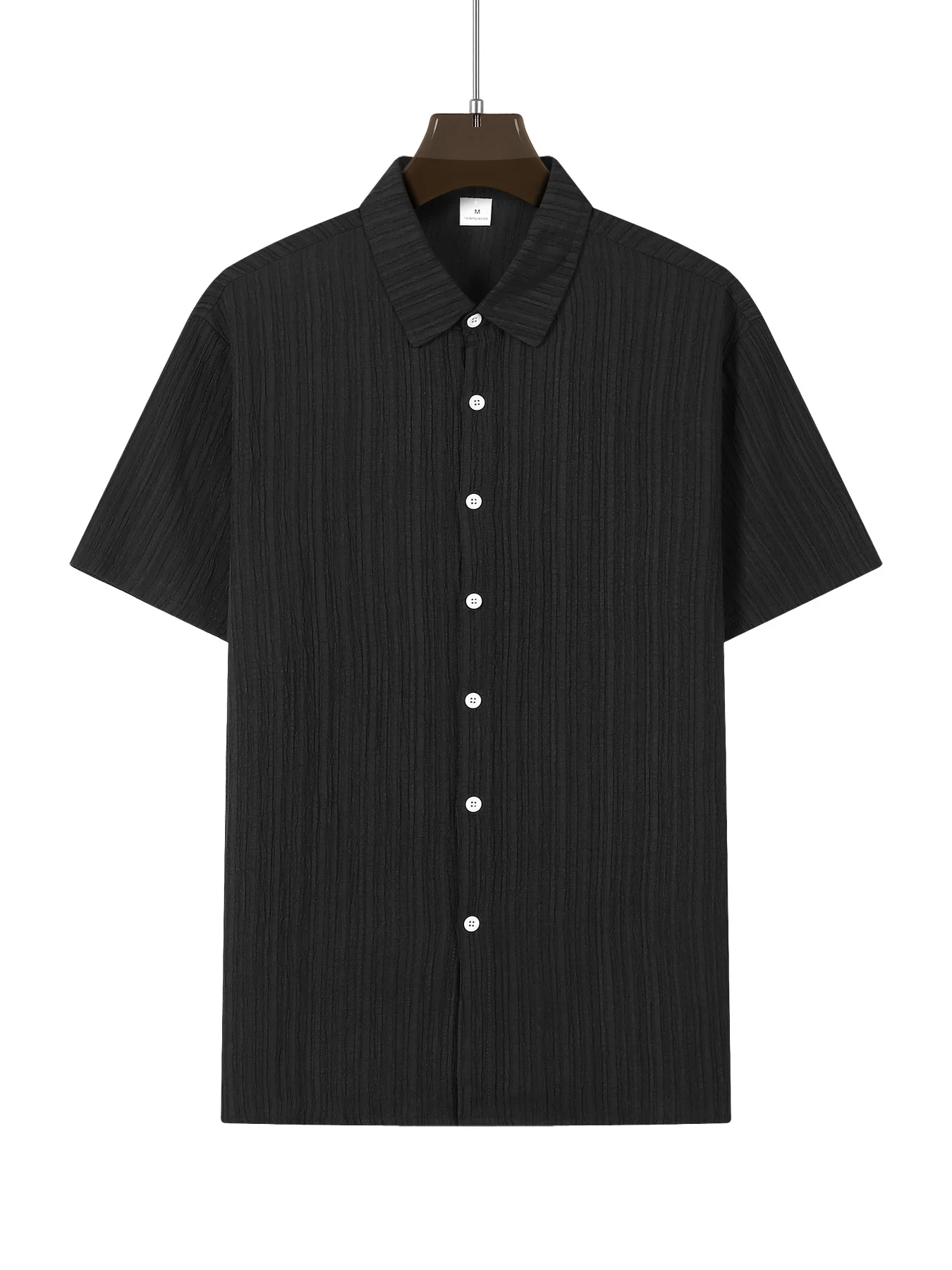Summer Shirts For Men Casual Short Sleeved Shirts Blouses Stripe design Turn-Down Collar Formal Beach Male Clothing