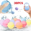 30PCS Water Balloons Reusable Refillable Water Balloon Quick Fill Self Sealing Water Bomb Splash Balls for Kids Swimming Pool 1