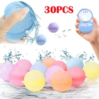 30PCS Water Balloons Reusable Refillable Water Balloon Quick Fill Self Sealing Water Bomb Splash Balls for Kids Swimming Pool 1