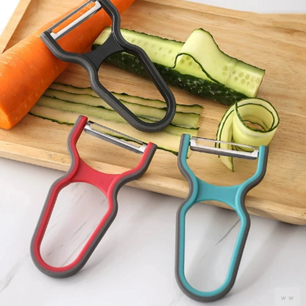 Potato Peeler 3Pcs Stainless Steel Multi-Function Potato Peeler Fruit Vegetable Chopper Slicer Grater Set