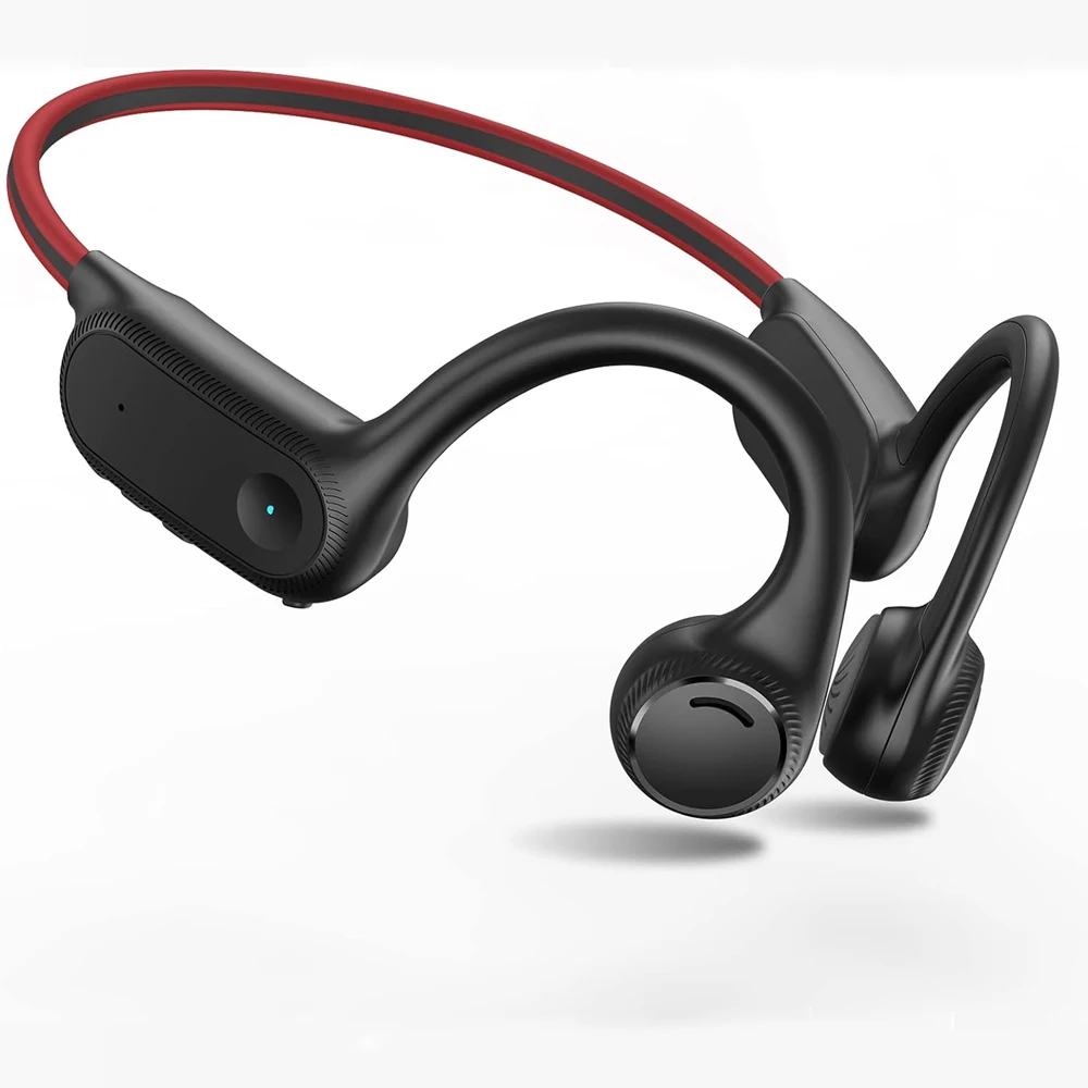 

Bluetooth-наушники с костной проводимостью и шумоподавляющим микрофоном, спортивные наушники, для бега, тренажерного зала, езды на велосипеде, пеших прогулок