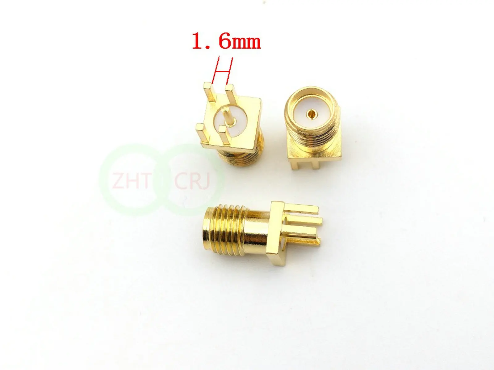 

1000pcs Gold SMA female jack solder PCB clip edge mount RF connector