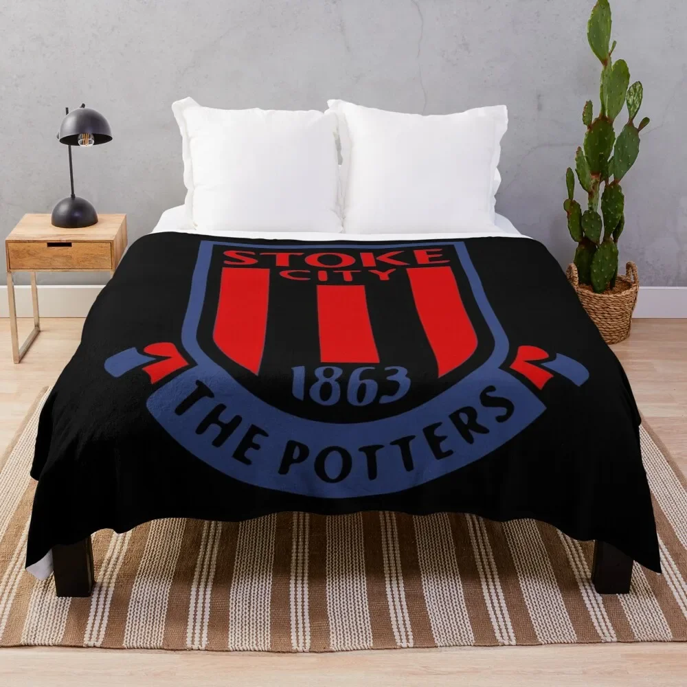 

Логотип города stoke в черном пледе, плед, Рождественское украшение, кровать, комната в общежитие, предметы первой необходимости, роскошные дизайнерские одеяла