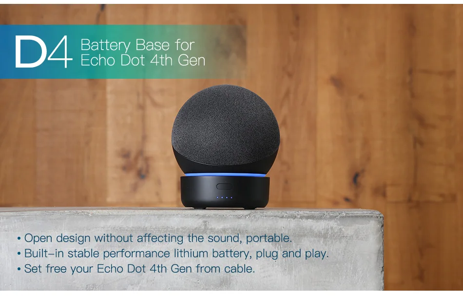 de batterie pour intelligent amazon banque support de echo dot