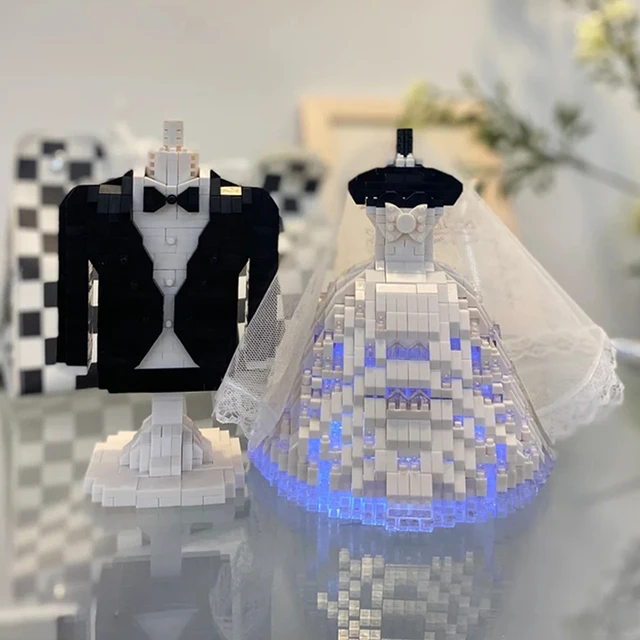 LED 라이트 미니 다이아몬드 블록 벽돌 빌딩 장난감