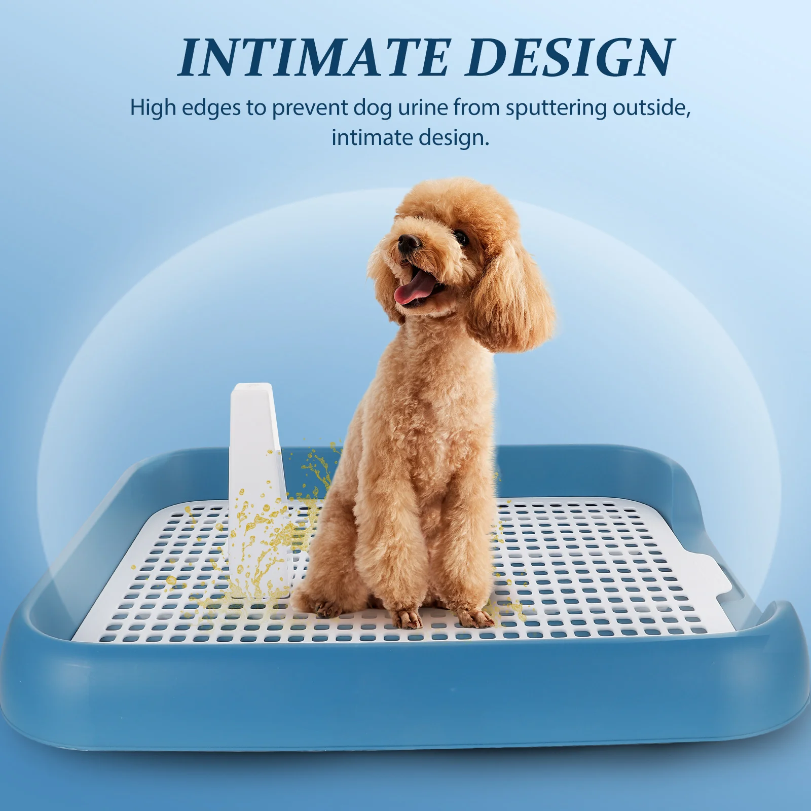Dog Toilet Dog Toilet Anti-Slide Puppy Potty Tray Cat Pet Training Toilet For Small Dogs Cats Litter Box Indoor Potty Tray Training Pads