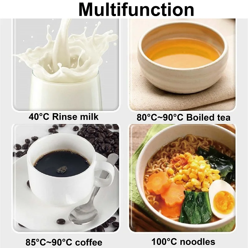12V/24V Universal Car Kettle 100°C Smart Heating Cup Thermos Cup 316 Stainless Steel Liner Temperature Control Kettle 460ml 5