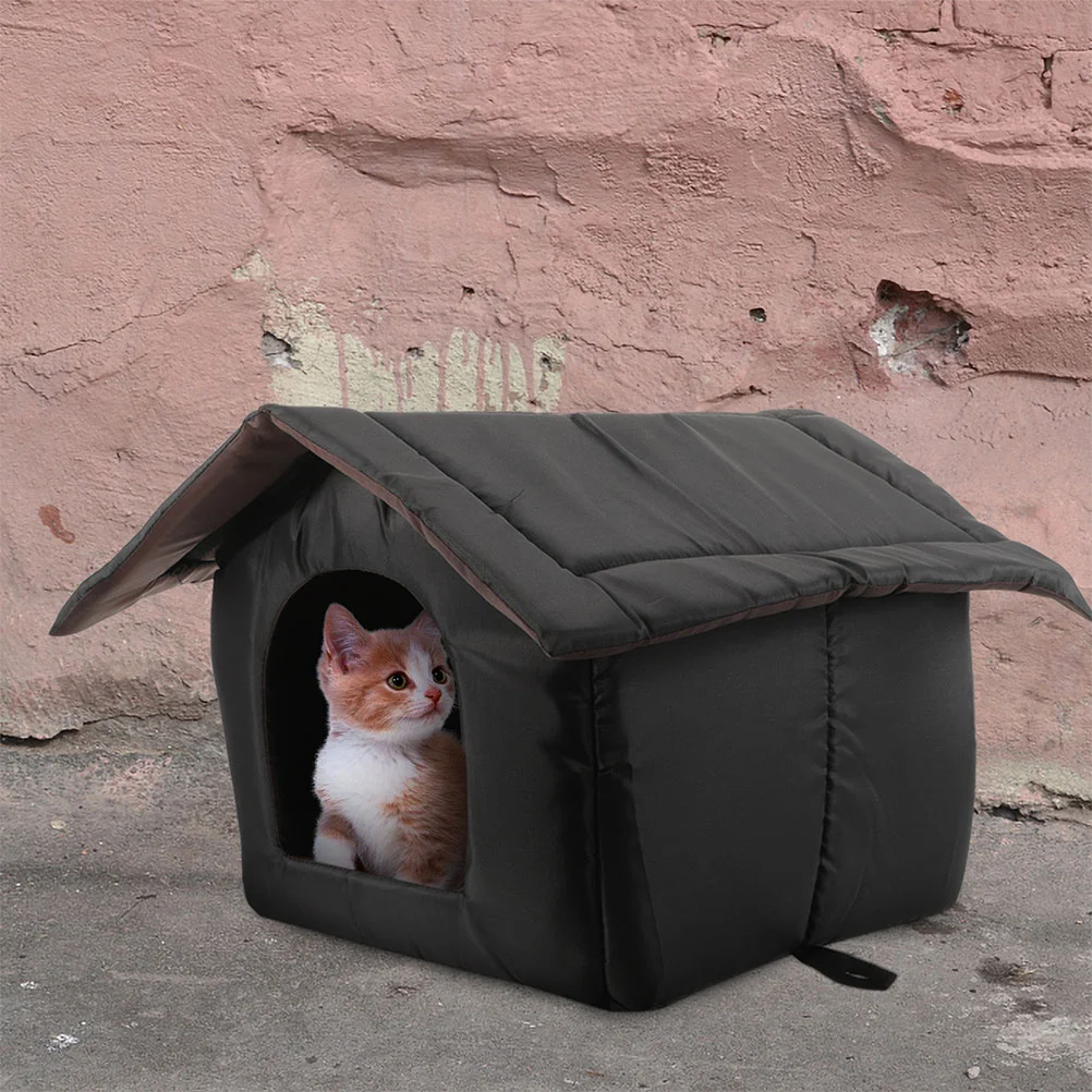 

Dog Kennel Outdoor Pet Bed Cat House Weatherproof For Winter Keep Warm Home Shelter Cave Houses Cats