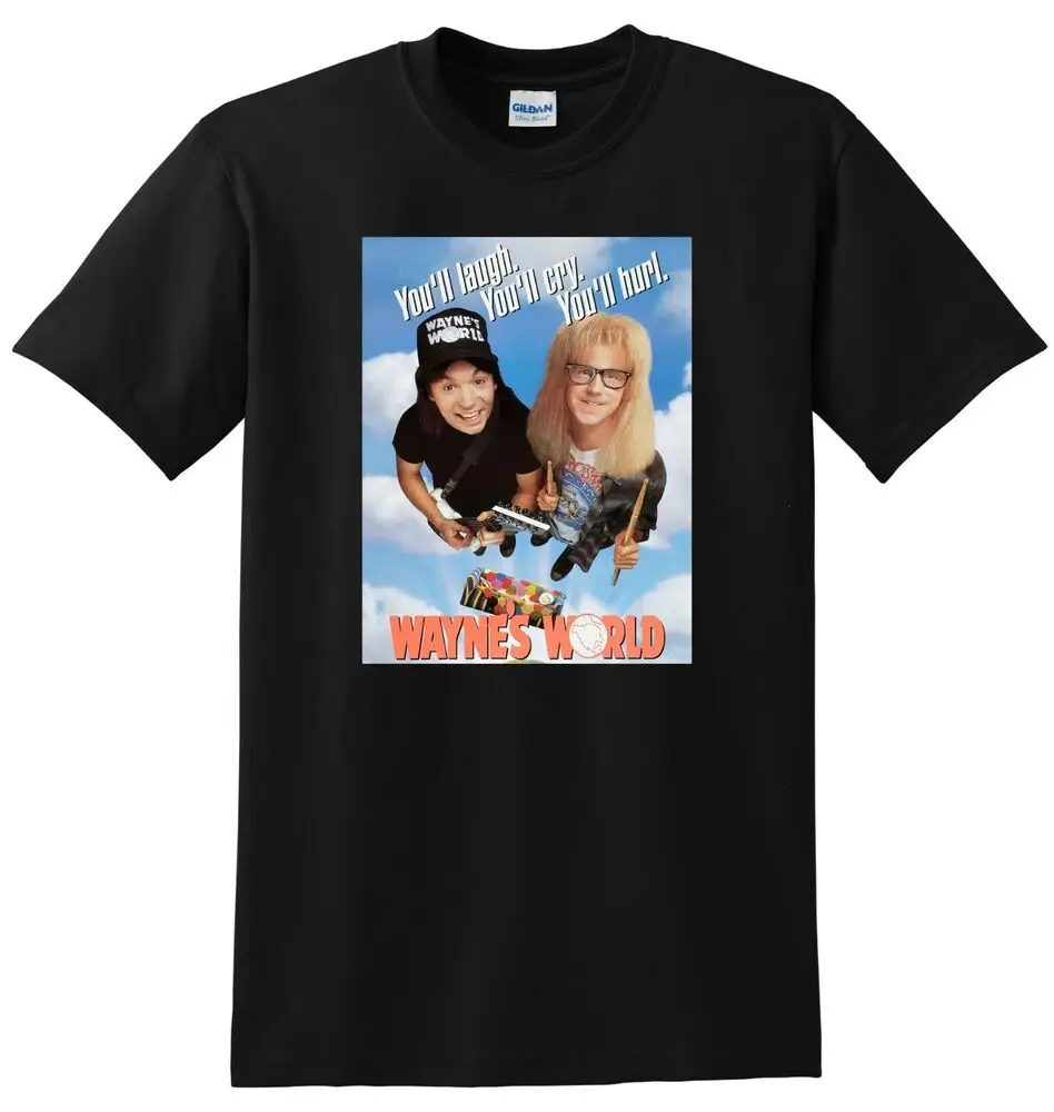 

Футболка WAYNES WORLD, 4k Bluray, постер с изображением Dvd-обложки, аниме Графические футболки для мужчин, одежда, женские футболки с коротким рукавом