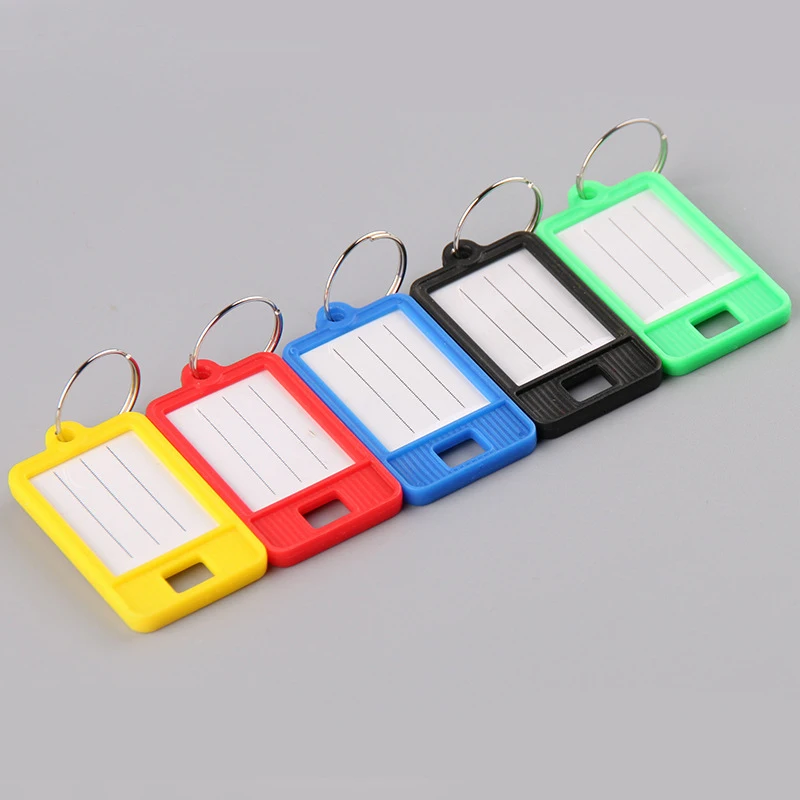 

Plastic Label Keychain Luggage Tag Hotel Number Tag Number Plate Colorful Classified Key Ring Wholesale