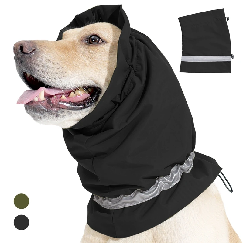 thumbnail image 1 of Redecilla impermeable para perro, calentador de cuello y orejas para perro, ajustable, reflectante, protector de orejas para perro, gorro de invierno para perro, sudaderas con capucha, 1 of 5