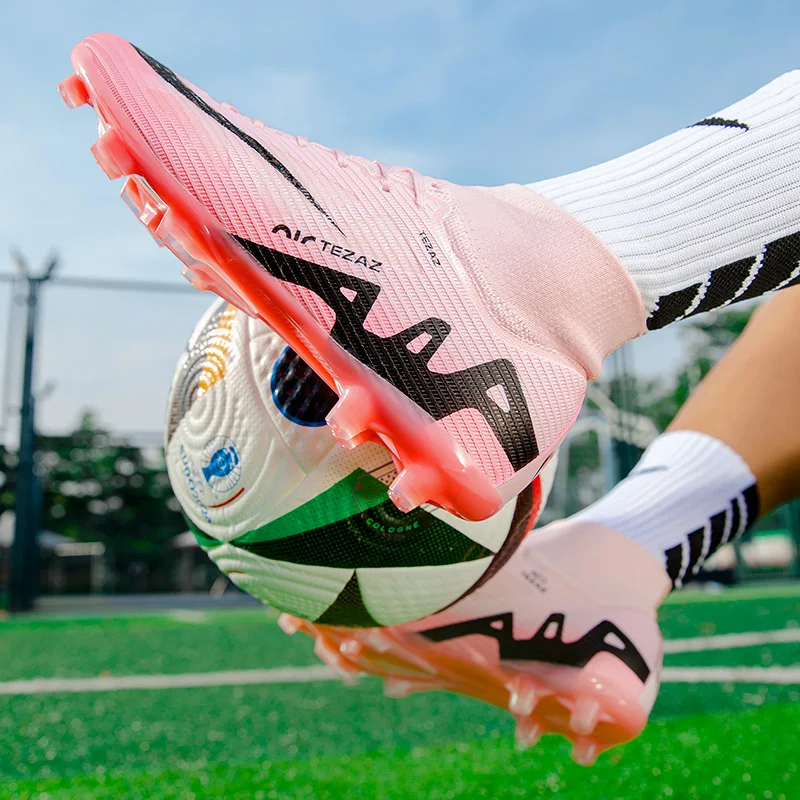 Soccer Shoes TF/FG Breathable Outdoor Sports Grass Outsole Non-Slip Teenagers Unisex Size 35-45 football shoes