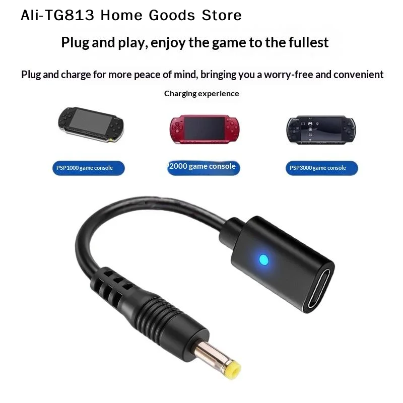 [TG813]1/5Pcs 유형 C LED 변환 코드 PSP1000 2000 3000 컨트롤러 충전 어댑터 게임 콘솔 전원 와이어용 USB C 케이블