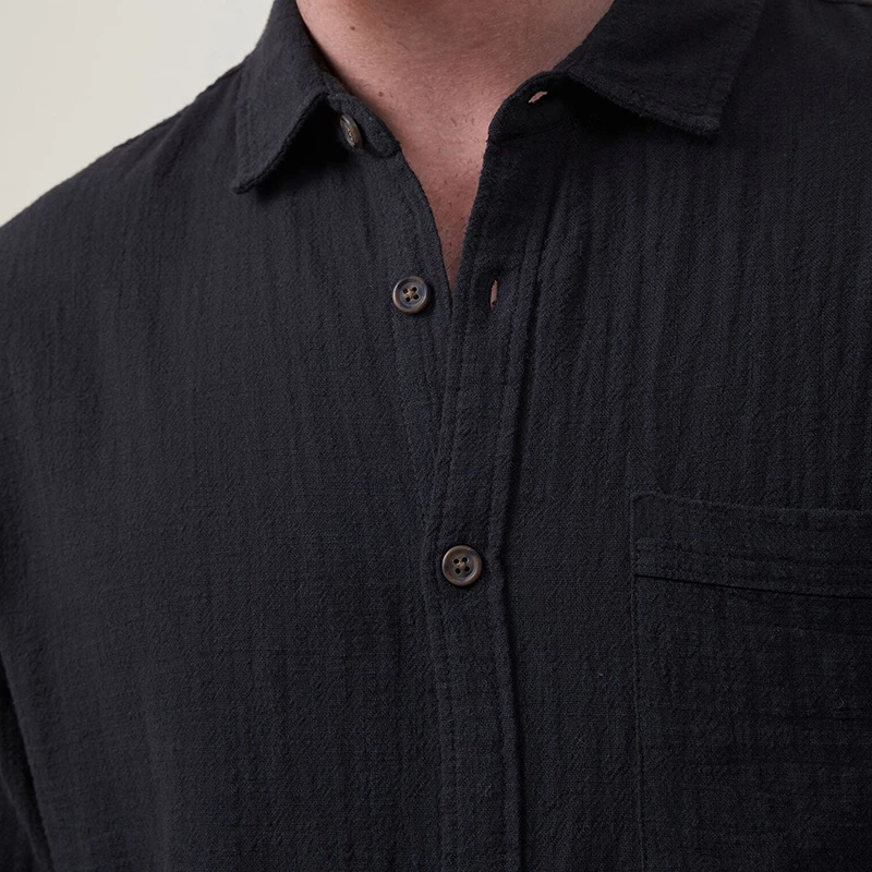 Men s Casual Solid Color Long Sleeve Button Down Shirt for Everyday Wear and Weekend Getaways with Friends