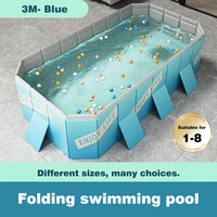 Grande piscine gonflable pliable pour bébé, cadre familial 1.6 3M, épais, résistant à l'usure, jouet d'extérieur pour enfants, jeux d'eau 6