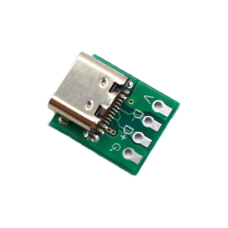 Description Picture 5 of item10/5/1Pcs USB 3.1 Type C Connector 16 Pin Test PCB Board Adapter 16P Connector Socket For Data Line Wire Cable Transfer