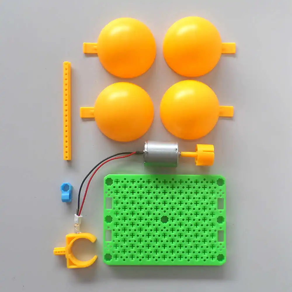 Brushless Motor Generator Teaching Supplies 100-6000RPM 0.01-10V Output Generator With Holder Blades Wind Turbine Kit