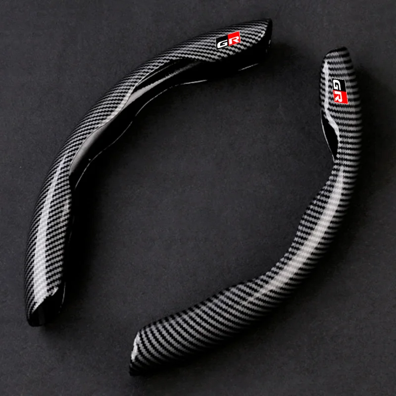 Nueva funda protectora antideslizante para volante de coche de fibra de carbono para Toyota GR 86 Supra Yaris RAV4 Prius Corolla C-HR Auris