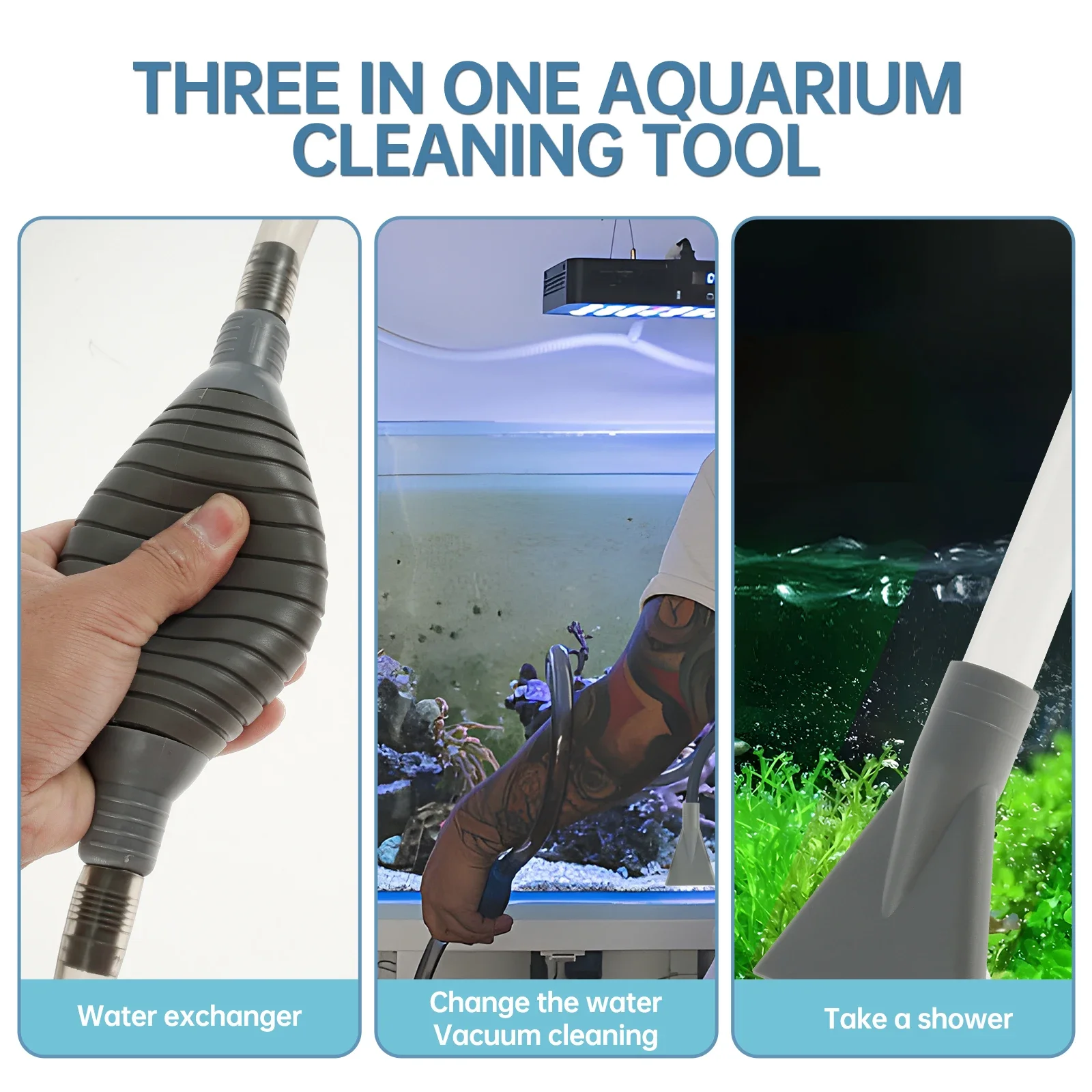 Whirlpool-Staubsauger, 2,1 m, Schwimmbad-Staubsauger, manueller Hand-Spa-Staubsauger mit starker Saugkraft, für Aquarien – Detail 4