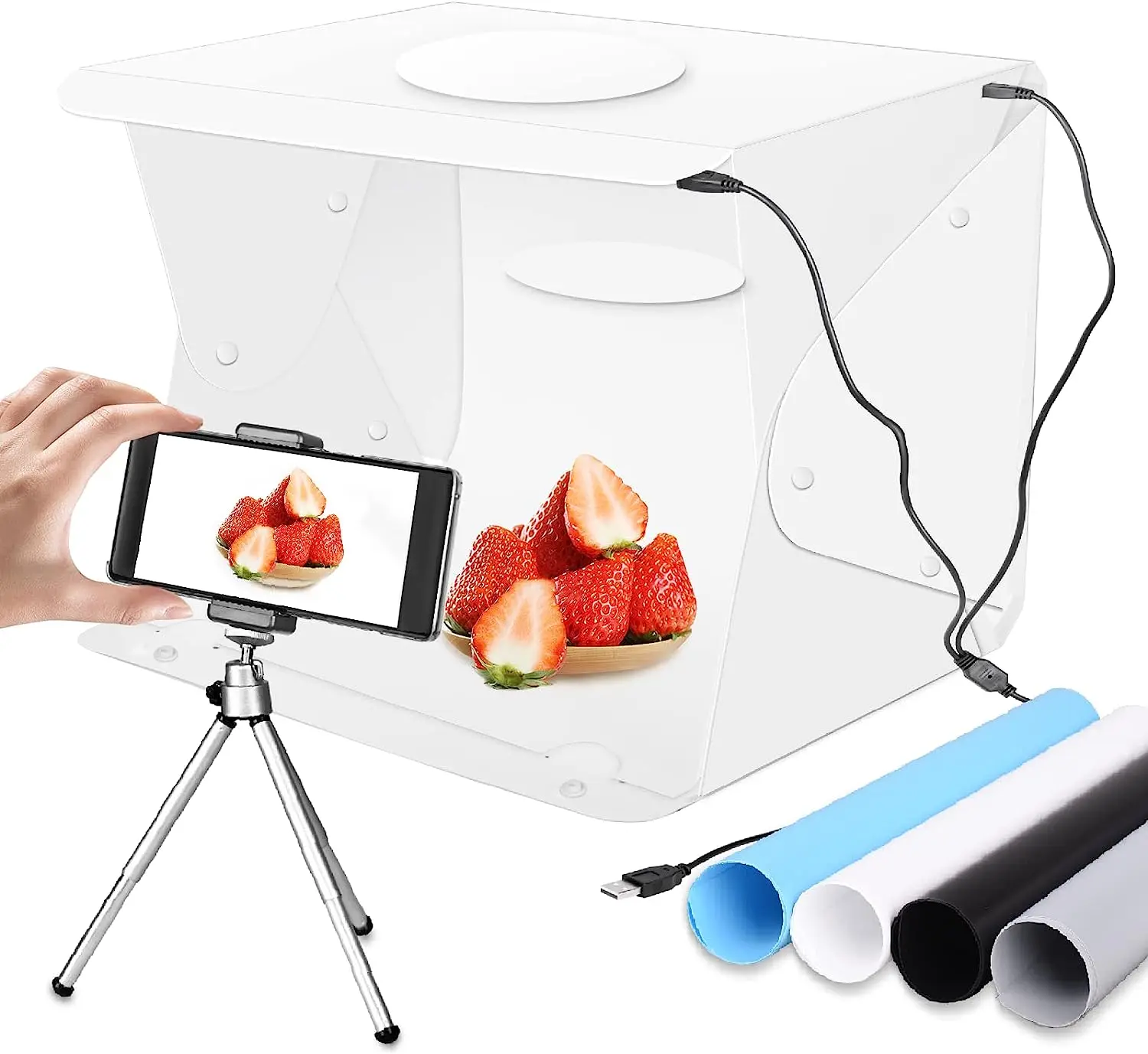 

Обновлённая Настольная Фотография размером 14x16 дюймов, фотография, искусственная кожа, Портативная фотостудия, фотография, палатка