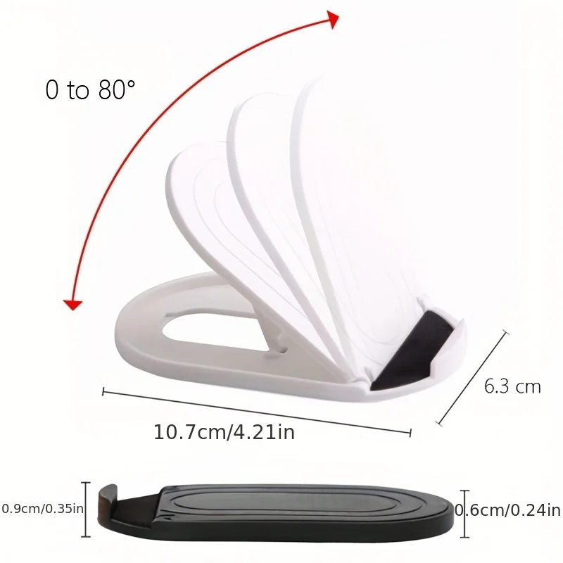6-Color Foldable Plastic Phone and Tablet Stand - Universal Desktop Holder