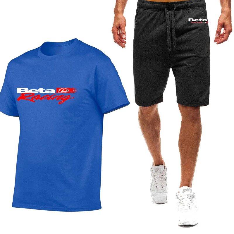 2023 Beta racing motorcycle cross-country motorcycle logo printing summer men's sports nine-color suit fashion cotton T-shirt+ca