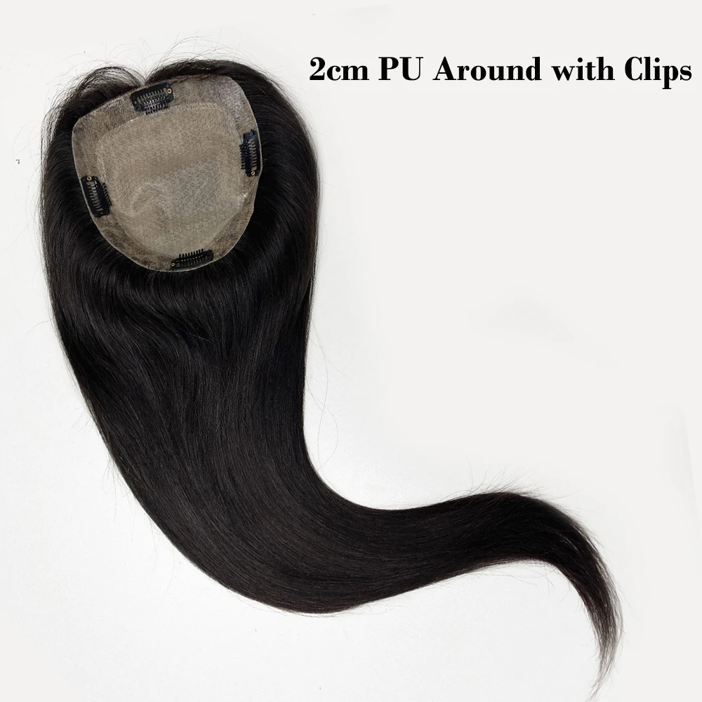 Best Virgin European Human Hair Silk Base Topper 12x13cm Natural Scalp Silk Top Toupee for Women PU Around