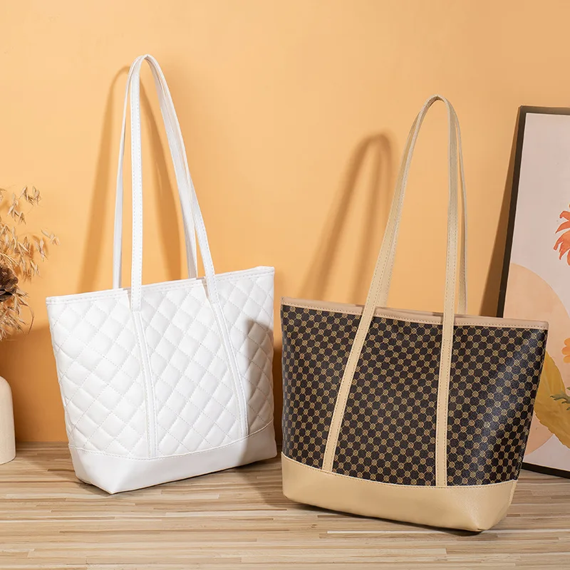 

2023 new arrival ladies handbags wholesale women shoulder bags women's classic printed bucket bag