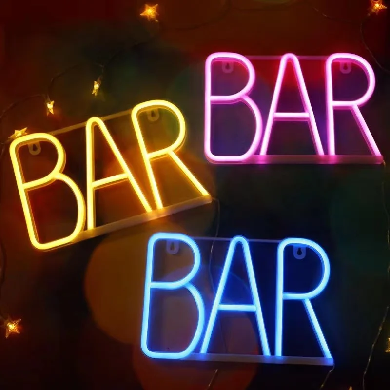 LED-Bar offen Leucht reklamen Lichter für Pub Bar Schlafzimmer Wandbehang  Atmosphäre Lampe Batterie USB nach Hause Weihnachten Party Raum Dekor -  AliExpress