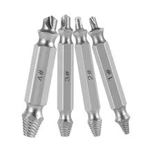 

4PCS Damaged Screw Extractor Drill Bit Set Stripped Broken Screw Bolt Remover Extractor Easily Take Out Demolition Tools