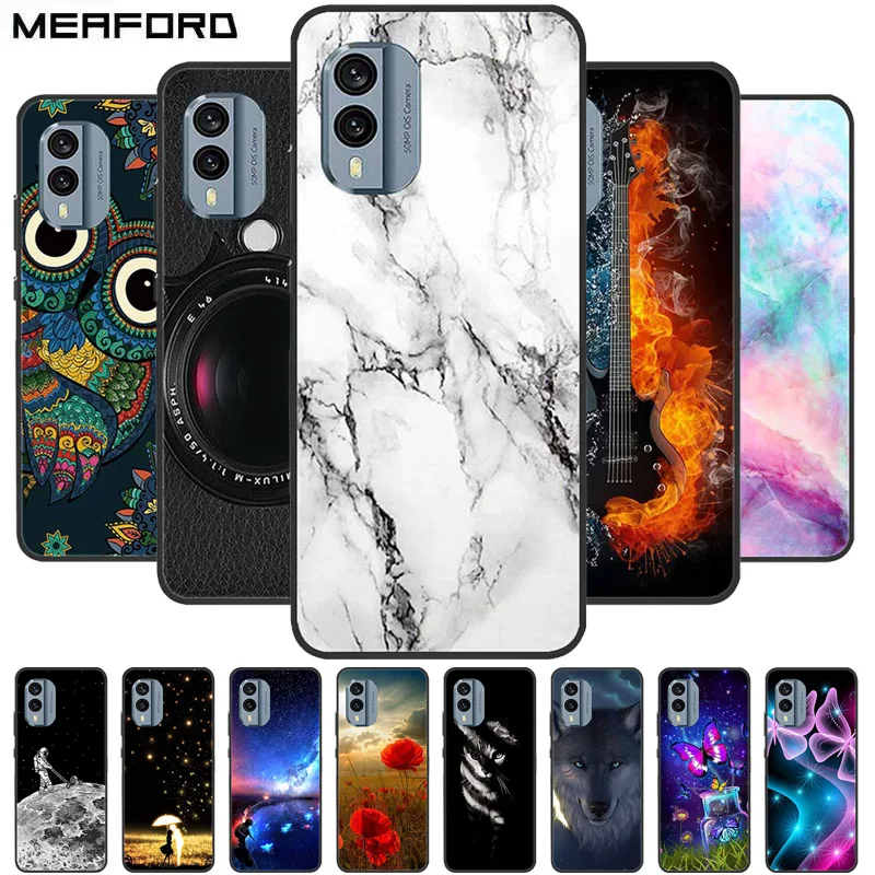 Custodia Per Nokia X30 5G In Silicone TPU - Antiurto Con Rinforzi Angolari, Antigraffio, Rosa Viola - 3